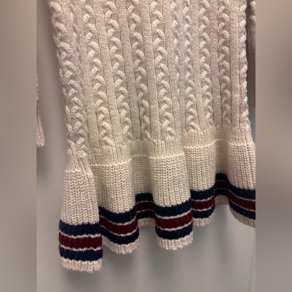 Ralph Lauren Cotton-Blend Cricket Sweater Dress - Picture 3 of 5